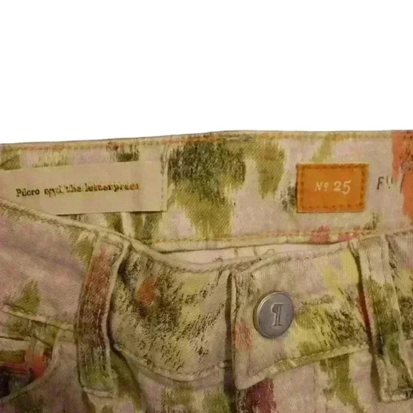 Pilcro Floral Ikat Stet Slim floral jeans size 25 - Picture 6 of 6
